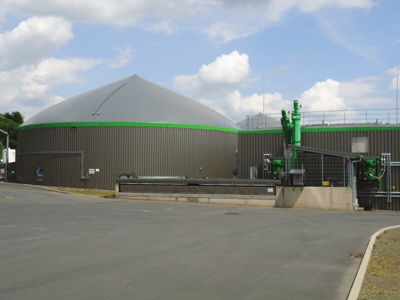 Száraz fermentációs üzem légi felvétel